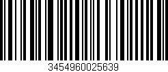 Código de barras (EAN, GTIN, SKU, ISBN): '3454960025639'