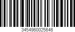 Código de barras (EAN, GTIN, SKU, ISBN): '3454960025646'