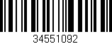 Código de barras (EAN, GTIN, SKU, ISBN): '34551092'