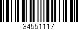 Código de barras (EAN, GTIN, SKU, ISBN): '34551117'