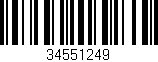 Código de barras (EAN, GTIN, SKU, ISBN): '34551249'