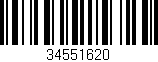 Código de barras (EAN, GTIN, SKU, ISBN): '34551620'