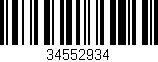 Código de barras (EAN, GTIN, SKU, ISBN): '34552934'
