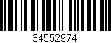Código de barras (EAN, GTIN, SKU, ISBN): '34552974'