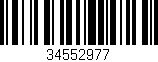 Código de barras (EAN, GTIN, SKU, ISBN): '34552977'