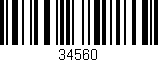 Código de barras (EAN, GTIN, SKU, ISBN): '34560'