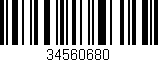 Código de barras (EAN, GTIN, SKU, ISBN): '34560680'