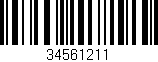 Código de barras (EAN, GTIN, SKU, ISBN): '34561211'