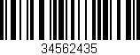 Código de barras (EAN, GTIN, SKU, ISBN): '34562435'