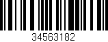 Código de barras (EAN, GTIN, SKU, ISBN): '34563182'