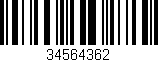Código de barras (EAN, GTIN, SKU, ISBN): '34564362'