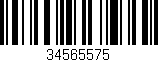 Código de barras (EAN, GTIN, SKU, ISBN): '34565575'