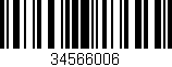 Código de barras (EAN, GTIN, SKU, ISBN): '34566006'