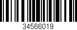 Código de barras (EAN, GTIN, SKU, ISBN): '34566019'