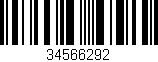 Código de barras (EAN, GTIN, SKU, ISBN): '34566292'