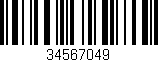 Código de barras (EAN, GTIN, SKU, ISBN): '34567049'
