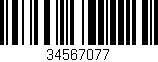 Código de barras (EAN, GTIN, SKU, ISBN): '34567077'