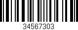Código de barras (EAN, GTIN, SKU, ISBN): '34567303'