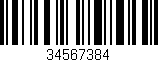 Código de barras (EAN, GTIN, SKU, ISBN): '34567384'