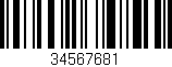 Código de barras (EAN, GTIN, SKU, ISBN): '34567681'