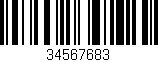 Código de barras (EAN, GTIN, SKU, ISBN): '34567683'
