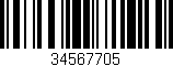 Código de barras (EAN, GTIN, SKU, ISBN): '34567705'