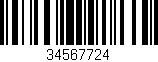 Código de barras (EAN, GTIN, SKU, ISBN): '34567724'