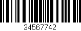 Código de barras (EAN, GTIN, SKU, ISBN): '34567742'