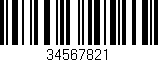 Código de barras (EAN, GTIN, SKU, ISBN): '34567821'