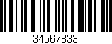Código de barras (EAN, GTIN, SKU, ISBN): '34567833'