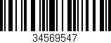 Código de barras (EAN, GTIN, SKU, ISBN): '34569547'