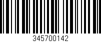 Código de barras (EAN, GTIN, SKU, ISBN): '345700142'