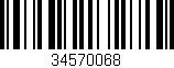 Código de barras (EAN, GTIN, SKU, ISBN): '34570068'