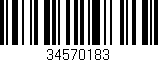 Código de barras (EAN, GTIN, SKU, ISBN): '34570183'
