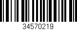 Código de barras (EAN, GTIN, SKU, ISBN): '34570219'
