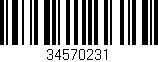 Código de barras (EAN, GTIN, SKU, ISBN): '34570231'