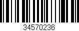 Código de barras (EAN, GTIN, SKU, ISBN): '34570236'
