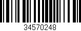 Código de barras (EAN, GTIN, SKU, ISBN): '34570248'