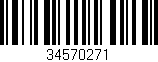 Código de barras (EAN, GTIN, SKU, ISBN): '34570271'
