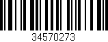 Código de barras (EAN, GTIN, SKU, ISBN): '34570273'