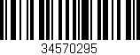 Código de barras (EAN, GTIN, SKU, ISBN): '34570295'