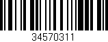 Código de barras (EAN, GTIN, SKU, ISBN): '34570311'