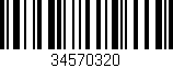 Código de barras (EAN, GTIN, SKU, ISBN): '34570320'