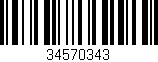 Código de barras (EAN, GTIN, SKU, ISBN): '34570343'