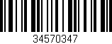 Código de barras (EAN, GTIN, SKU, ISBN): '34570347'