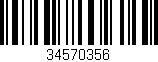 Código de barras (EAN, GTIN, SKU, ISBN): '34570356'