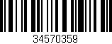 Código de barras (EAN, GTIN, SKU, ISBN): '34570359'