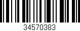 Código de barras (EAN, GTIN, SKU, ISBN): '34570383'
