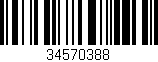 Código de barras (EAN, GTIN, SKU, ISBN): '34570388'