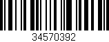 Código de barras (EAN, GTIN, SKU, ISBN): '34570392'